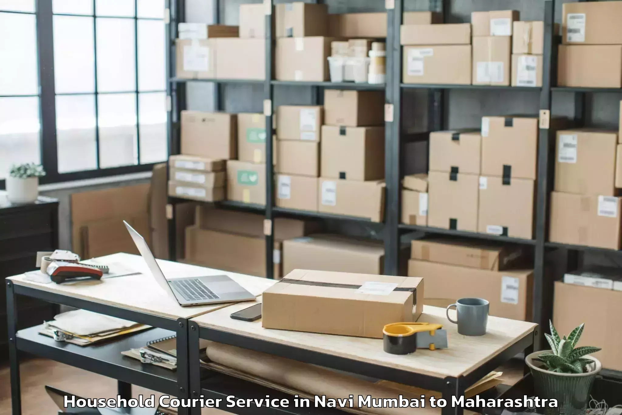 Trusted Navi Mumbai to Sangameshwar Household Courier